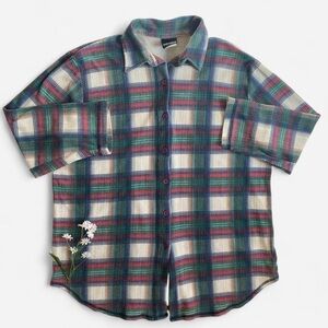 Vintage oversized plaid shirt